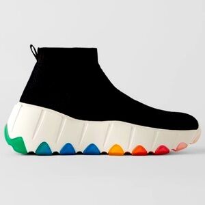 DESPERATELY ISO Zara Fabric High Tops in Size 38/7.5-New With or Without Tags